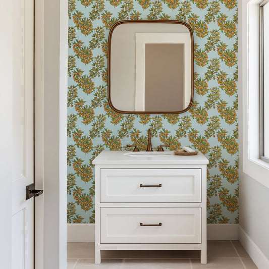 Mimosa Sky Blue Wallpaper