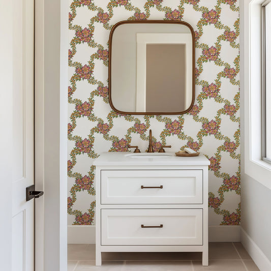 Confetti Blossom Garland Wallpaper