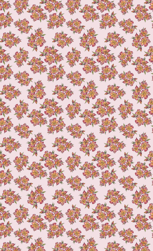 Fleurie Pale Pink Wallpaper