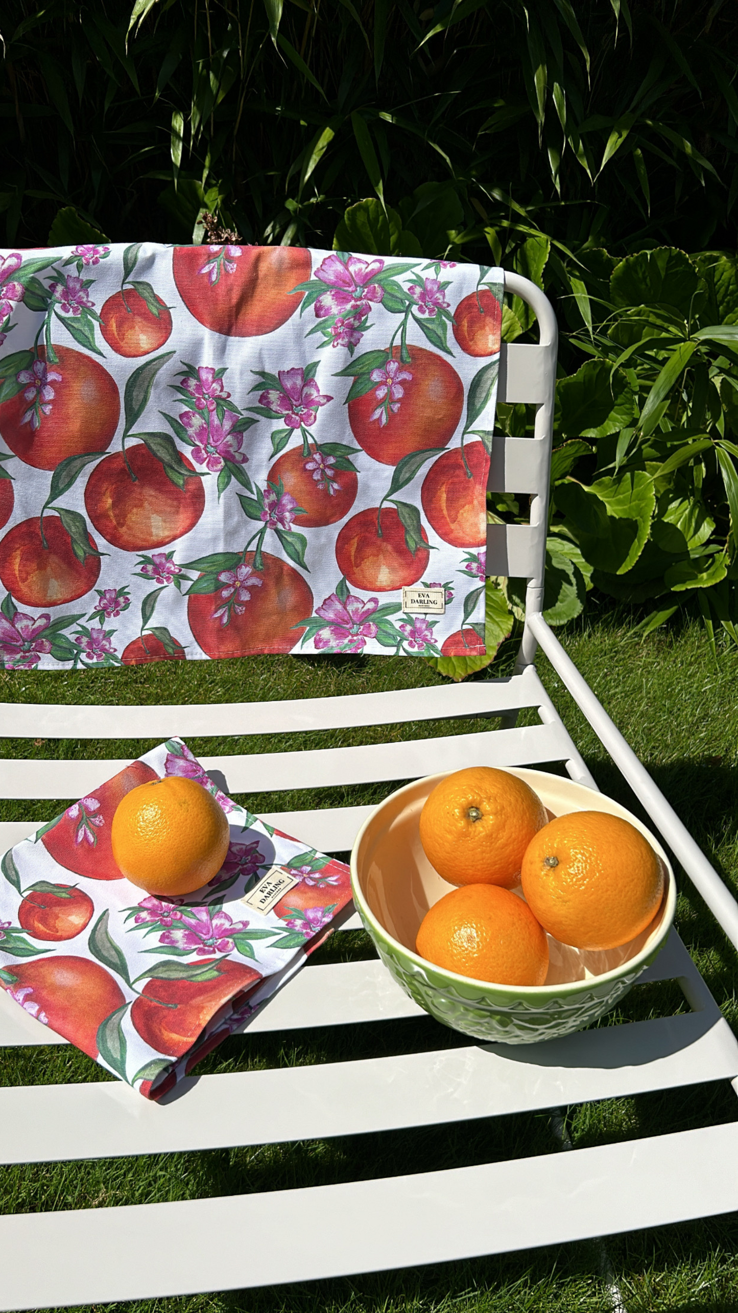 Orange Grove Tea Towel