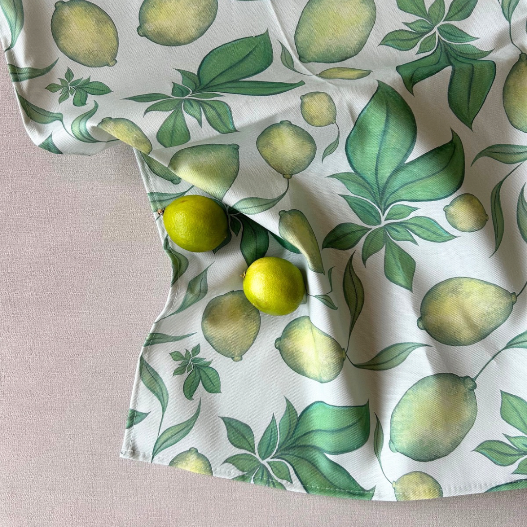 Lime & Basil Tea Towel