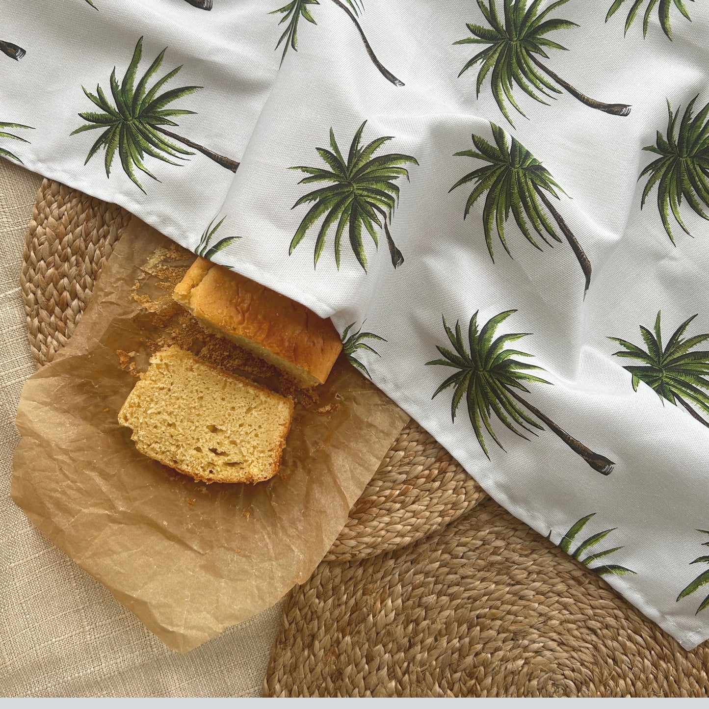 Boulevard Palms Tea Towel