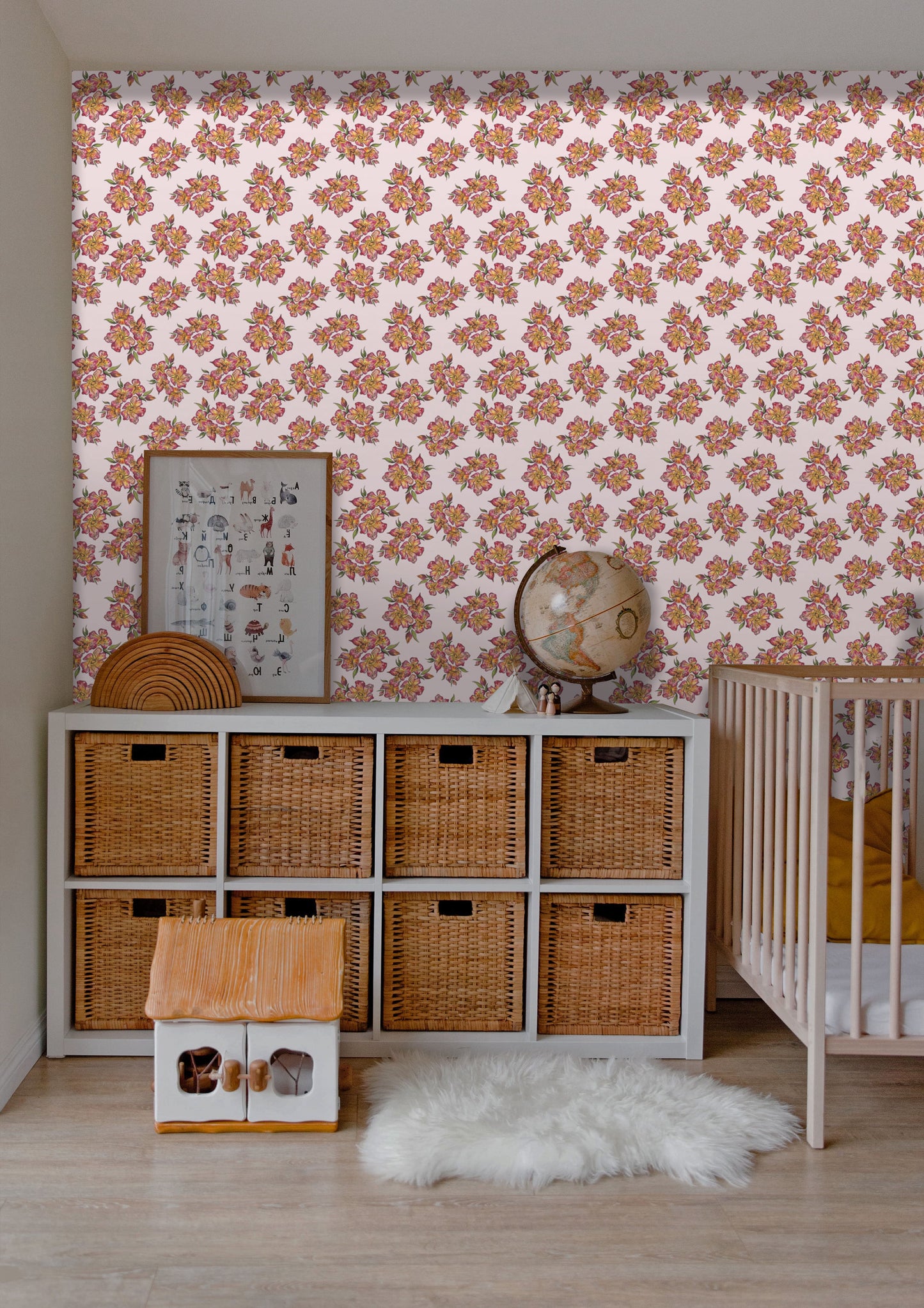 Fleurie Pale Pink Wallpaper
