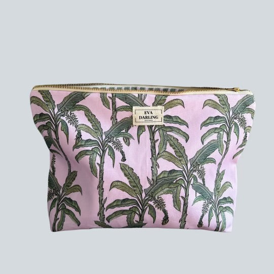Parlour Palm Pink Makeup Bag