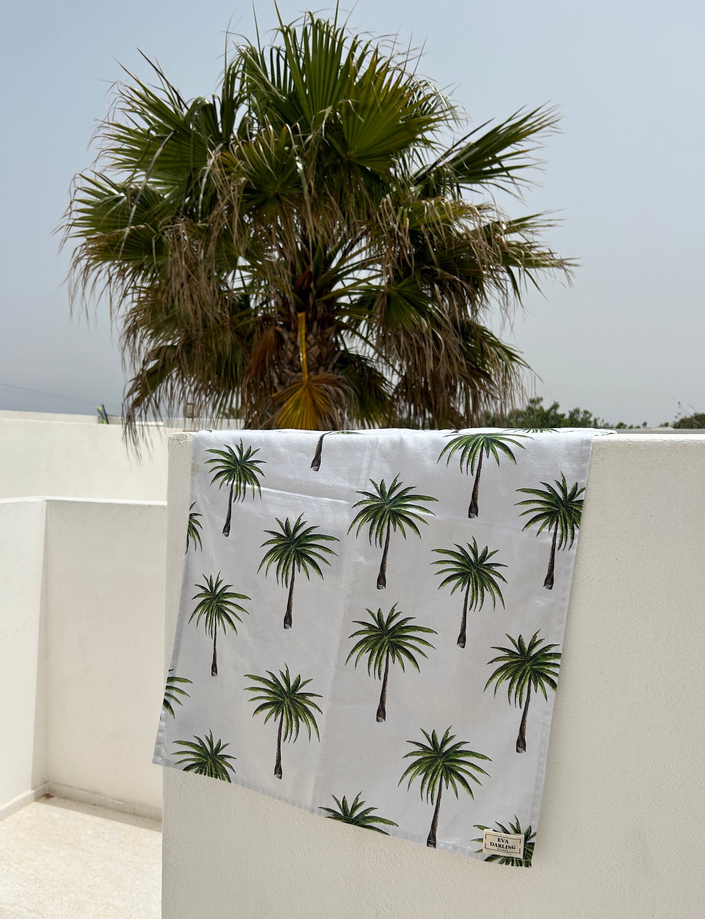 Boulevard Palms Tea Towel