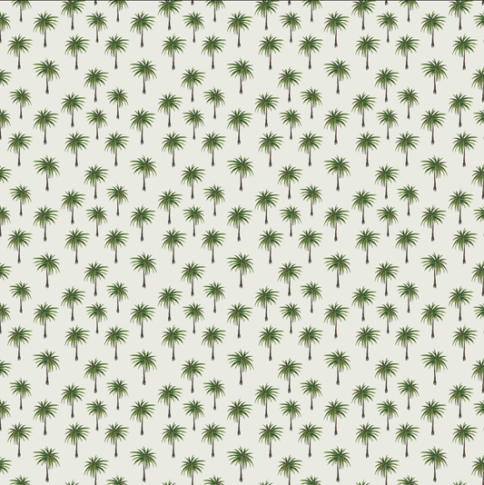 Ditzy Boulevard Palms Sage Wallpaper