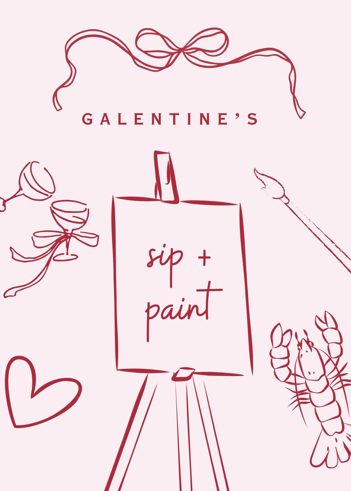 Sip + Paint Ticket - Saturday 15/02/2025