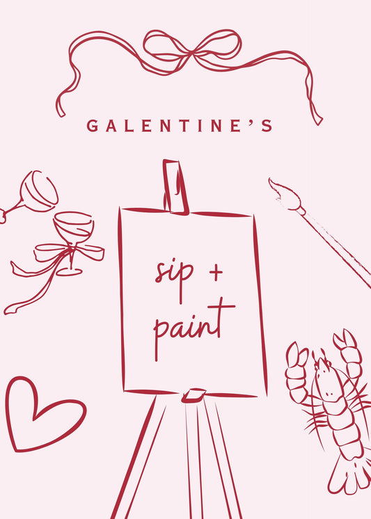 Sip + Paint Ticket - Saturday 15/02/2025