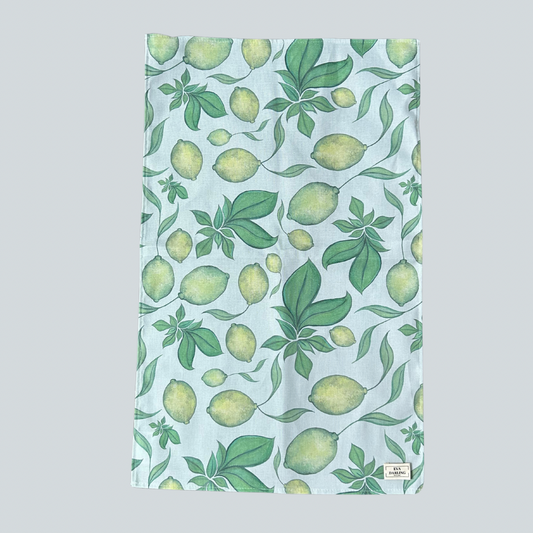 Lime & Basil Tea Towel