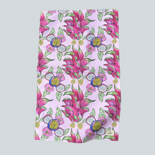 Dragonfruit Martini Tea Towel