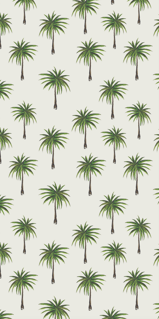 Boulevard Palms Sage Wallpaper